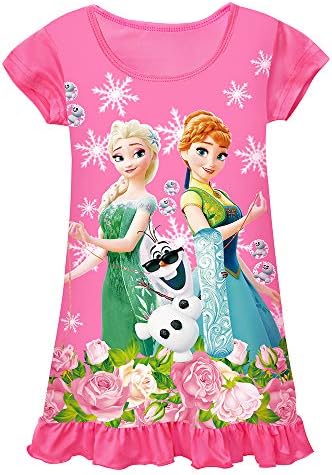 Toddler Night Gown Little Girls Princess Pajamas Dress