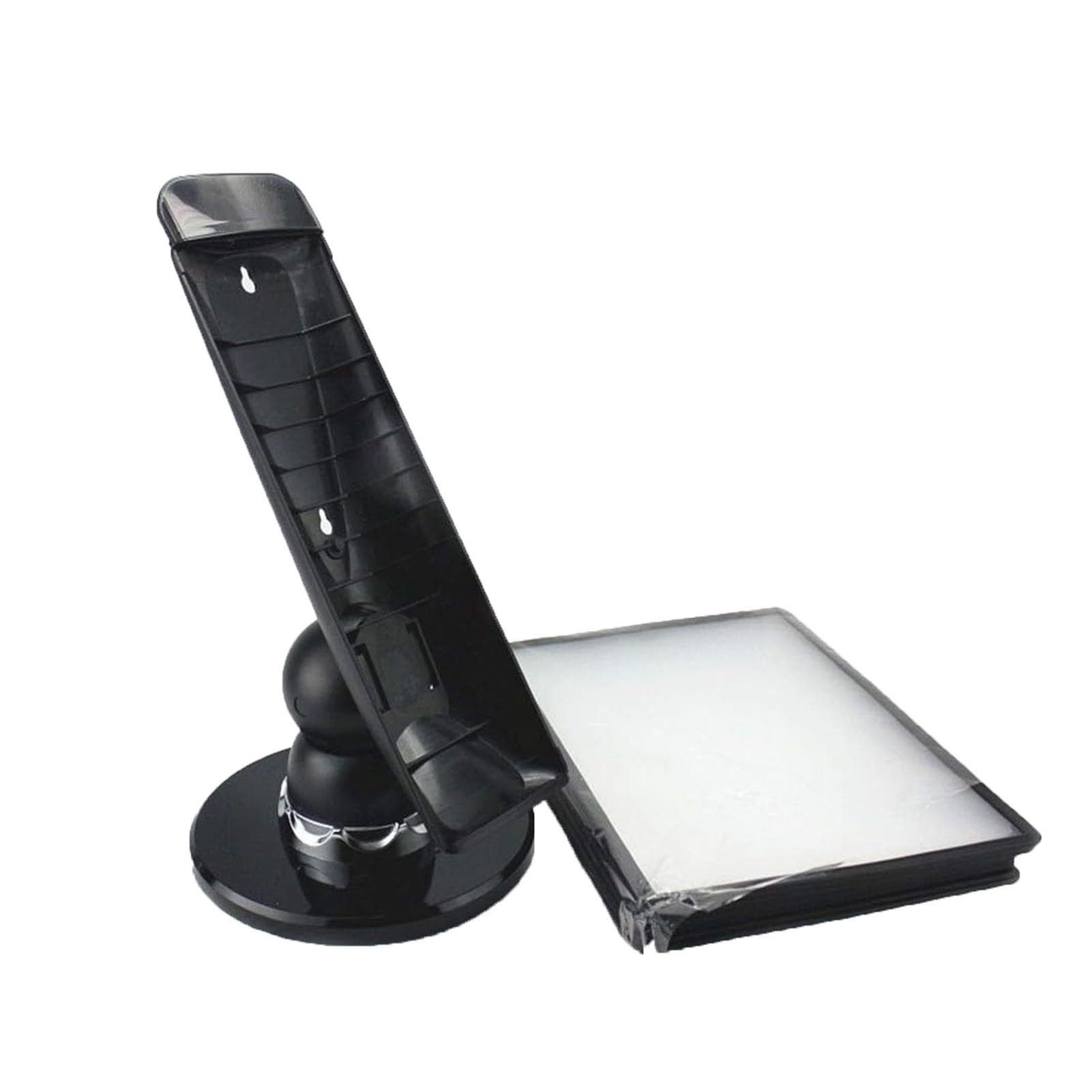 Organizzatore Documenti Scrivania - Organizzatore Riferimento da Parete, Raccoglitore Fogli Mobili Scrivania, 10 Tasche Doppia Faccia, Espositore per Cataloghi