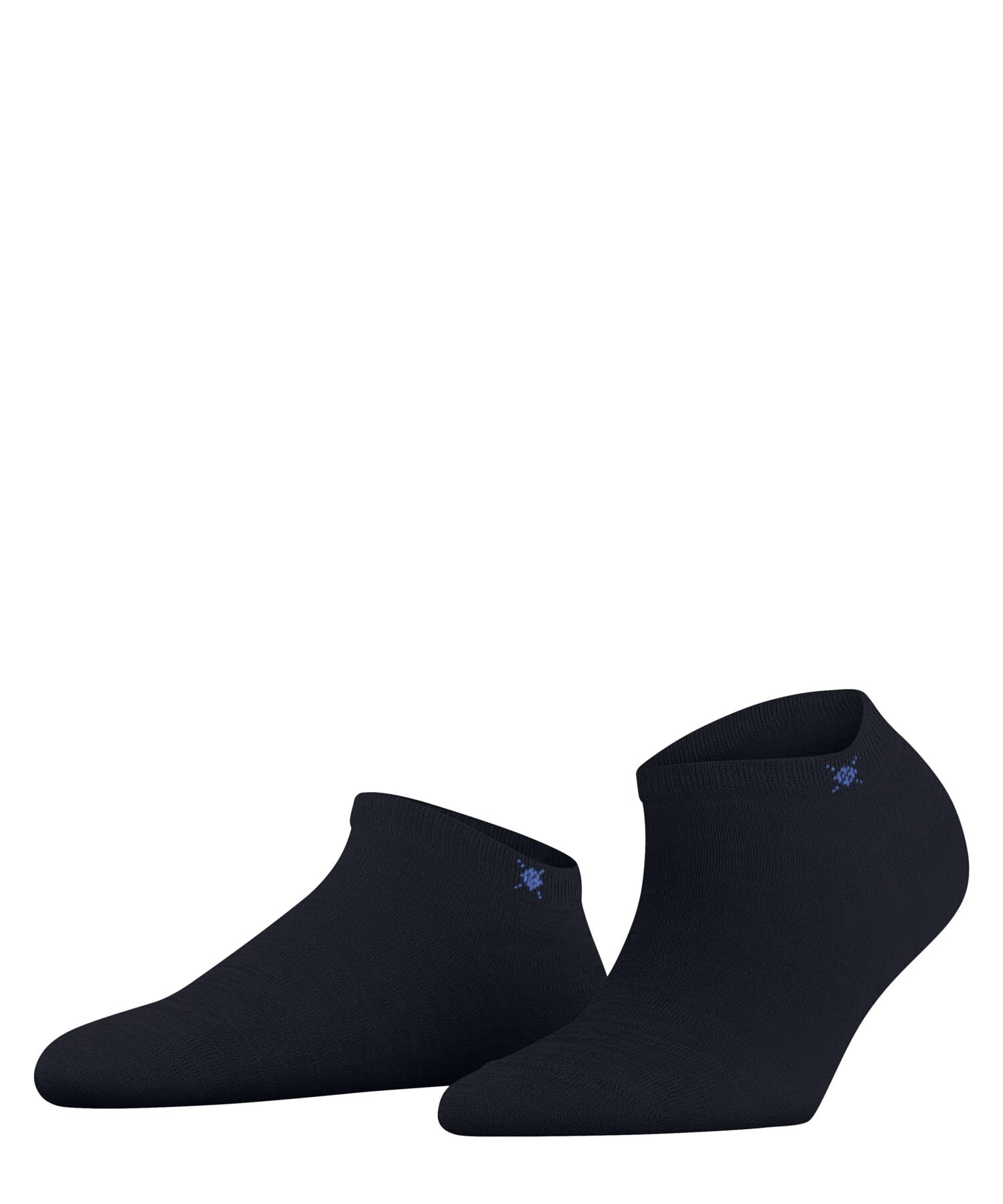 Burlington Women's Soho Vibes W Sn Cotton Low-Cut Plain 1 Pair Trainer Socks, Blue Marine 6120, 3.5-7