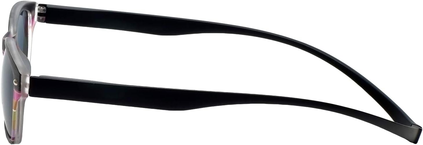 Magz Greenwich Rainbow Black/Grey Polarized Magnetic Sunglasses Clip On Sunglasses Magnetic Rear Connecting | Polarized Sunglasses