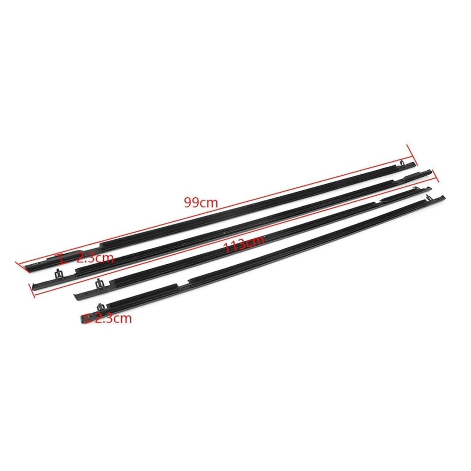 Ldgsuph For Civic 2006-2011 4Pcs Car Window Weatherstrip Glass Window Rubber Seal Moulding Trim Fit For Civic 2006-2019(For Civic 2006-2011)