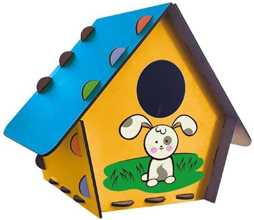 Redka Kumtoys Kuş Evi Ahşap Kuş Evi Ahşap Maket Boyama - Görsel 3