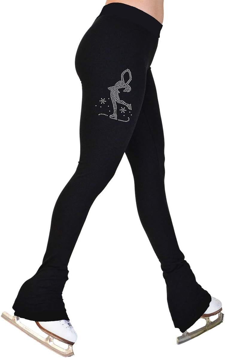 ChloeNoel 3" Waist Band w/Skate/Sit Spin Skate Pants