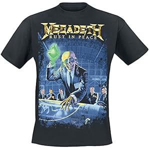 Megadeth Rust in peace T-shirt zwart Band merch, Bands