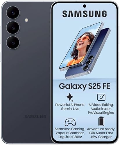Samsung Galaxy S25 FE 128GB Dual Sim Smartphone, Jetblack
