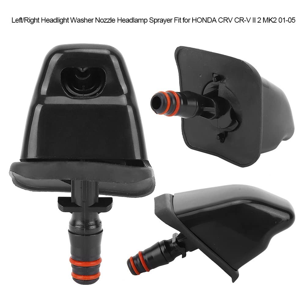 Boquilla de chorro para lavadora de faros, boquilla de lavado de faros izquierda/derecha, rociador de faros delanteros para CRV CR-V II 2 MK2 01-05