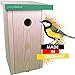 Produktbild WALDUNIKAT® NEU! Nistkasten für Vögel für draußen  Made in Germany  nach NABU für Meisen, Kleiber und Spatzen, Wetterfest, Vogelhaus zum Aufhängen