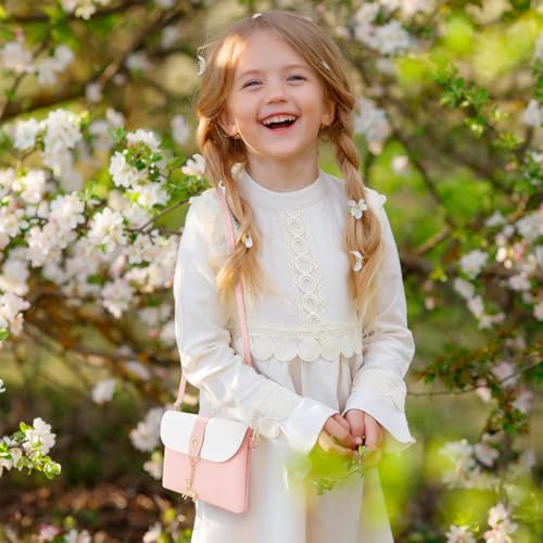 AISPARKY Handtasche Teenager Mädchen Geldbörse Crossbody Leder kleine Geldbörse Geldbeutel PU Tasche Geschenke für Kinder Mädchen Kleinkinder mit Strap Strap