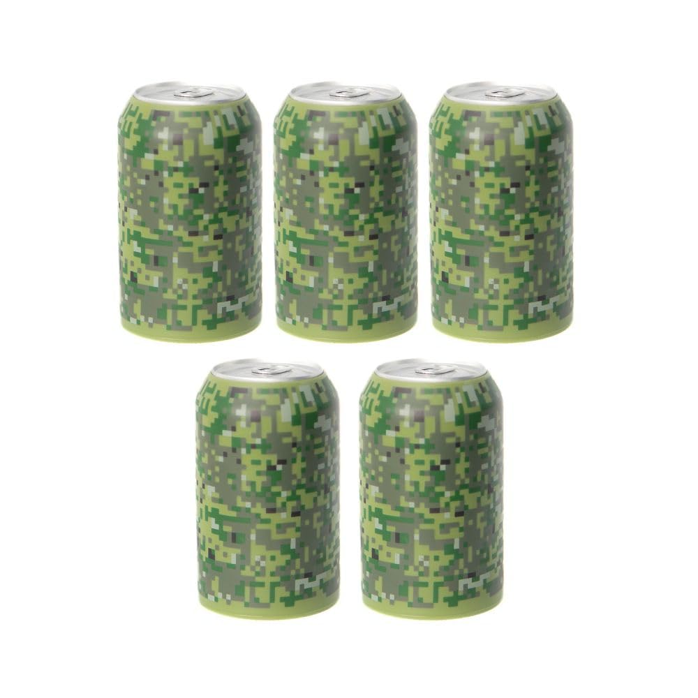 Hide t’ can in Outdoors with a Can Cover Silicone Sleeve, Cloak your Cans in Style, fit any regular 12 Fl oz. (Pack of 5)