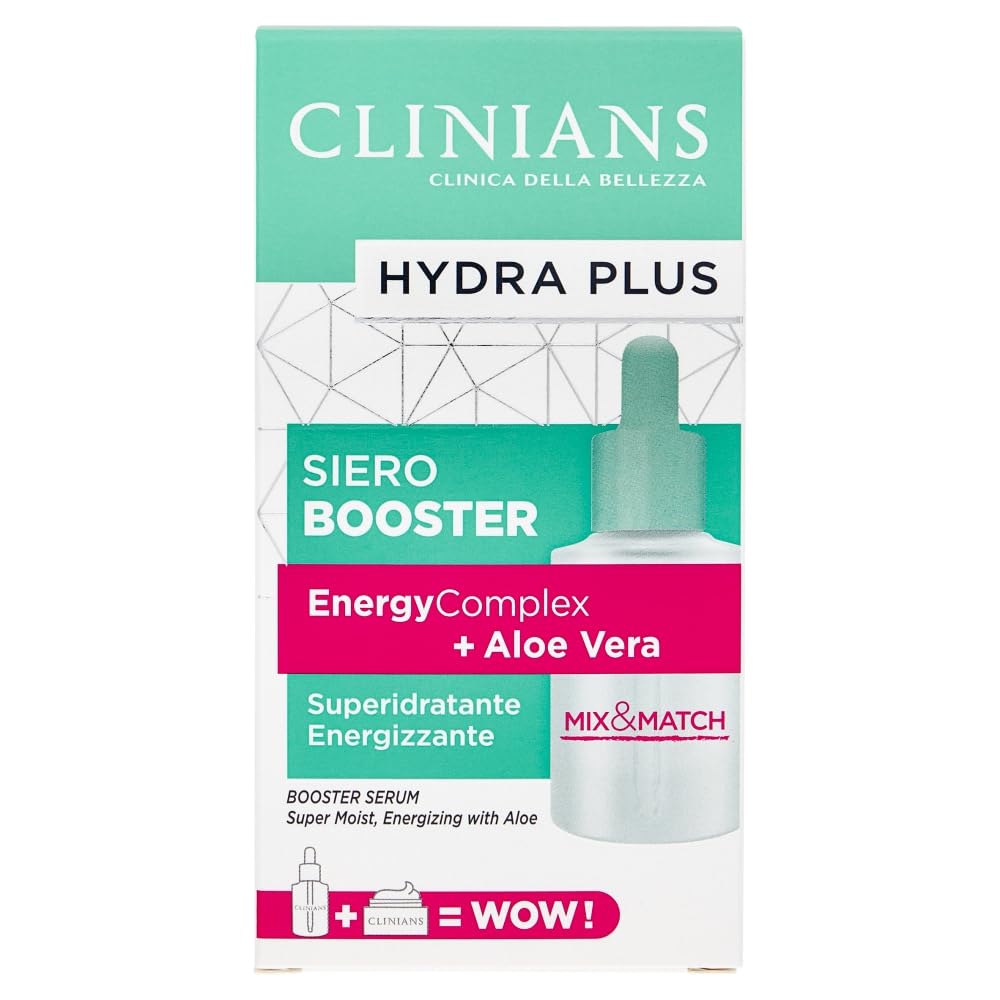 CLINIANS | Hydra Plus Siero Booster, Dermatologicamente Testato, Made in Italy, 30 ml