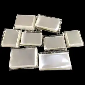 GSHLLO 800 unidades, 8 tamanhos, sacos de proteção de carimbos, capas transparentes de bolso, bolsas protetoras para cartões, coleção de selos, suprimentos de organização para coleção
