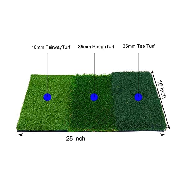 FreeTec-3-en-1-Alfombra-de-practica-de-Golf-Cesped-de-practica-de-Golf-Cesped-Artificial-25x-16-Se-Puede-Utilizar-en-Patios-Residenciales-Interiores-Exteriores