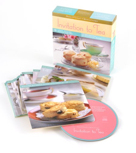 Invitation to Tea (MusicCooks: Recipe Cards/Music CD), Light, Stylish Dishes For Tea, Delightful Classical Music