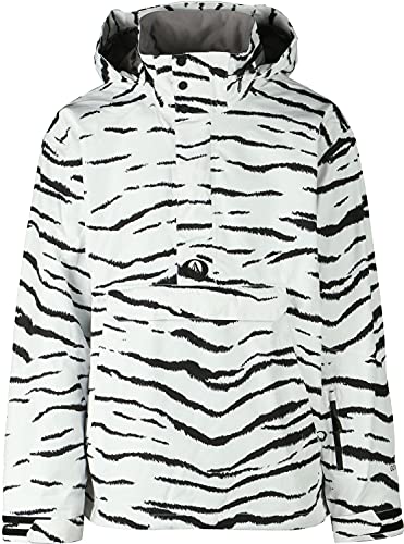 Volcom Melo Gore-Tex Anorak Snowboard Jacket Mens Sz L White Tiger