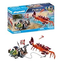 Playmobil 71419 Pirates: Pirate vs. Deeper – Battle with the Giant Octopus, fantasy pirate world, fun imaginative role-play, playsets suitable for children ages 4+