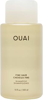 OUAI Fine Volumizing Shampoo for Thin Flat Hair - Biotin Keratin Chia Seed Oil - Sulfate-Free Thickening Strengthener 10oz