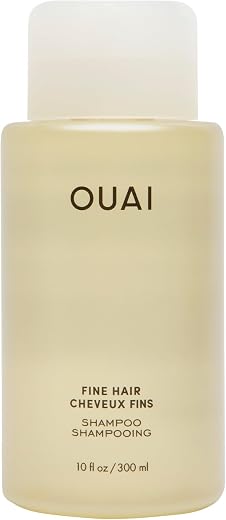 OUAI Fine Shampoo - Volumizing Shampoo with Strengthening Keratin, Biotin & Chia Seed Oil for Fine Hair - Delivers Clean, ...