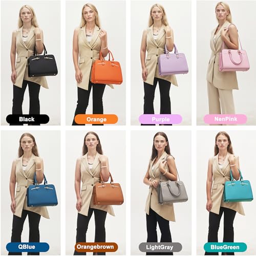 Set 2 Bolsos Mujer Satchel Tote Hobo 3 Compartimentos miniatura 6