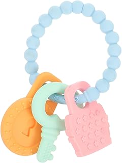 MERRYHAPY Brinquedo De Dentição De Silicone Mordedor De Silicone Mordedor Molar Dentição Chave De Dentição De Pulso Mordedor De Sílica Gel Pulseira Anti-Comer Mãos Mordedor De Silicone