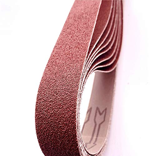 1x42 sanding belts aluminum oxide sander belts sand paper replacement 80 120 180 240 400 600 grits24 pack1x42 inch