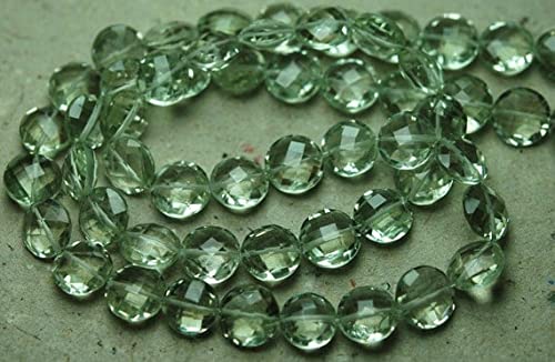 Green Amethyst 12mm en paire assortie pour éliminer les défauts de tri