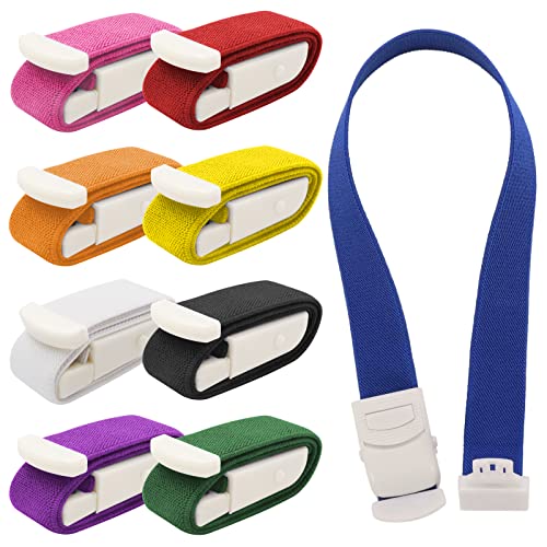 GZhaizhuan 9 piezas de torniquete de alta flexibilidad, manguera de estiba con hebilla para médicos, sanitarios y camping, primeros auxilios al aire libre (9 colores)
