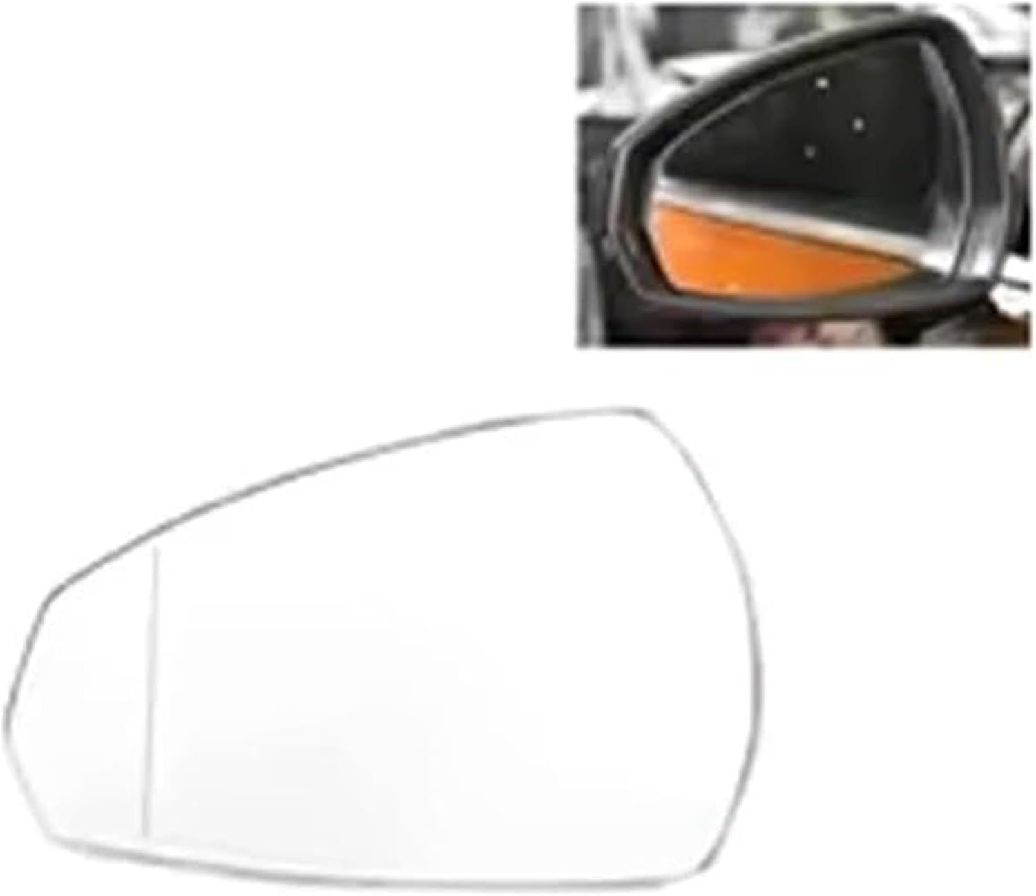 A3 2014-2020 8V0857535E 8V0857536E 車用サイドミラーレンズ バックミラーガラス ヒーター付き サイ