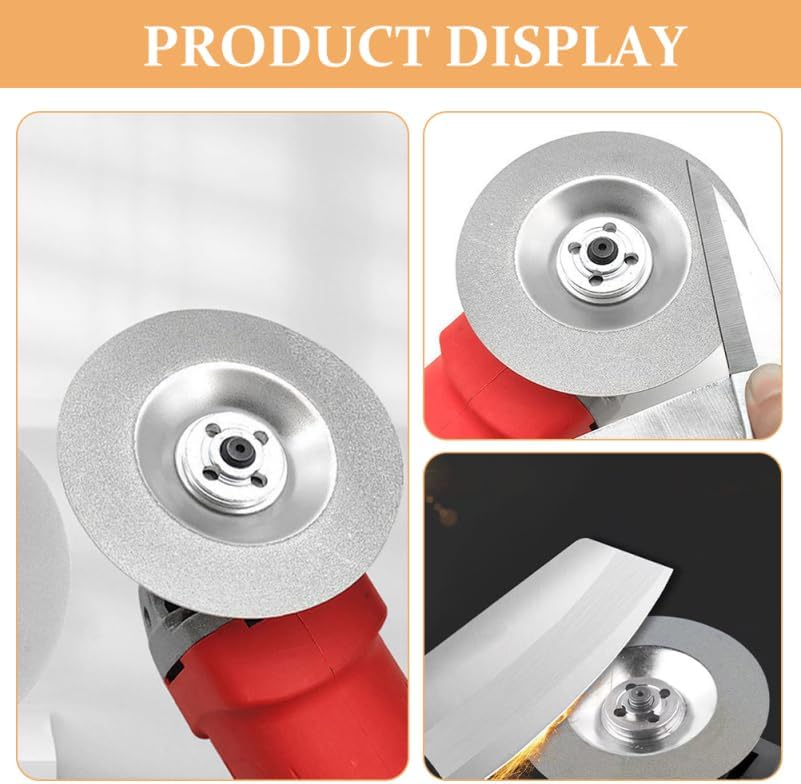 Ciieeo 2-Pack Diamond Grinding Wheel Discs | 800 and 1000 Grit Knife Sharpening Wheels for Angle Grinder | Coated Abrasive Disc Sharpener Replacement for Blade, Drill Bit, and Metal Sharpening