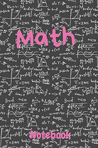 Math Notebook: 0.5 inch Grid paper - Square Graph paper / Graph paper Composition Notebook / Journal - Pure Mathematics - Applied Mathematics - ... Students|6 x 9 paper 120 Pages | Pink Color