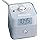 Brandstand CubieBlue White - Charging Alarm Clock with Bluetooth Speaker, 2 Power Outlets and 1 USB-C and 1 USB-A Ports