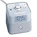 Brandstand | CubieBlue White | User Friendly & Convenient Alarm Clock Charger | 2 USB Ports | 2 Tamper Resistant Sockets | Bluetooth Speaker