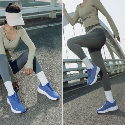 Image of Wide Toe Box Shoes Women Sneakers Extra Wide Width Arch Support Non-Slip Tennis Athletic Ultralight Running Shoes for Women Walking Diabetic Plantar Fasciitis Footwear 6-12