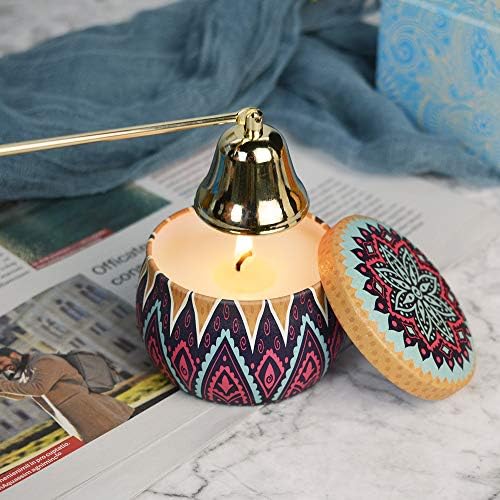 LZYMSZ Candle Snuffer, Upgrade Stainless Steel Candle Stopper, Durable Candle Extinguisher Snuffer with Long Handle for Candle Flame, Scented Candles, Aromatherapy Candles, Jar Candles