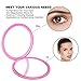 deweisn Magnifying Compact Cosmetic Mirror Elegant Compact Pocket Makeup Mirror, Handheld Travel Makeup Mirror with Powerful 10x Magnification and 1x True View Mirror for Travel or Your Purse