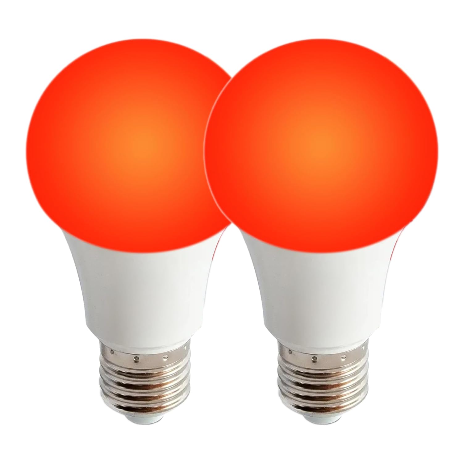 Red (625nm) & Amber (1600K) Light LED Bulbs for Sleep, Blue Light Blocking E27 Bulbs for Melatonin Promoting, LED 7W 60W Equivalent Red Night Light Bulb for Baby Nursery, Sleeping, Reading (2 Pack)