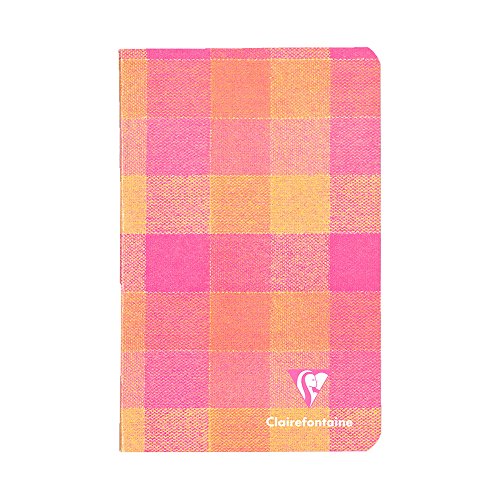 クレールフォンテーヌ マドラス 2冊セット ホチキス留めノート 11×17cm 横罫 ピンクイエロー cf360661