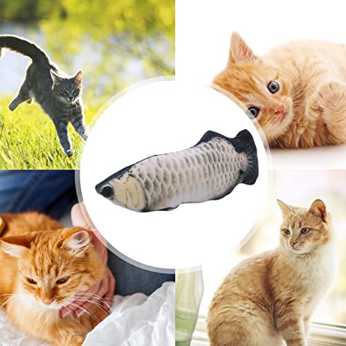 Flopping Fish Toy for Dogs, peixe gato realista com bolsa Catnip, Floppy Wiggle Fish para cães peque