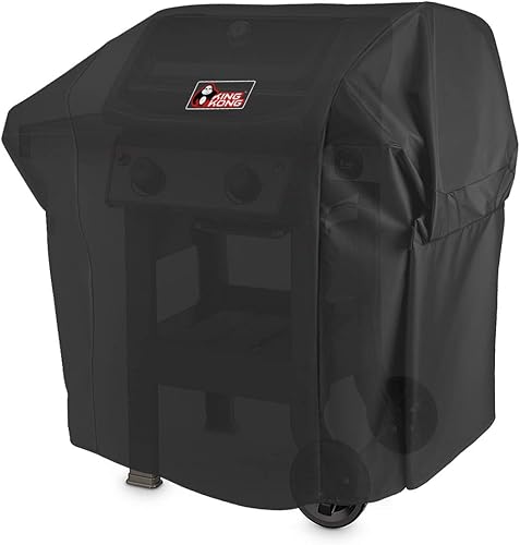 Miniatura 2 de Kingkong 7138 Premium Grill Cover para parrilla de gas Weber Spirit 200 y Spirit II 200 Series (en comparación con 7138) incluyendo cepillo, pinzas