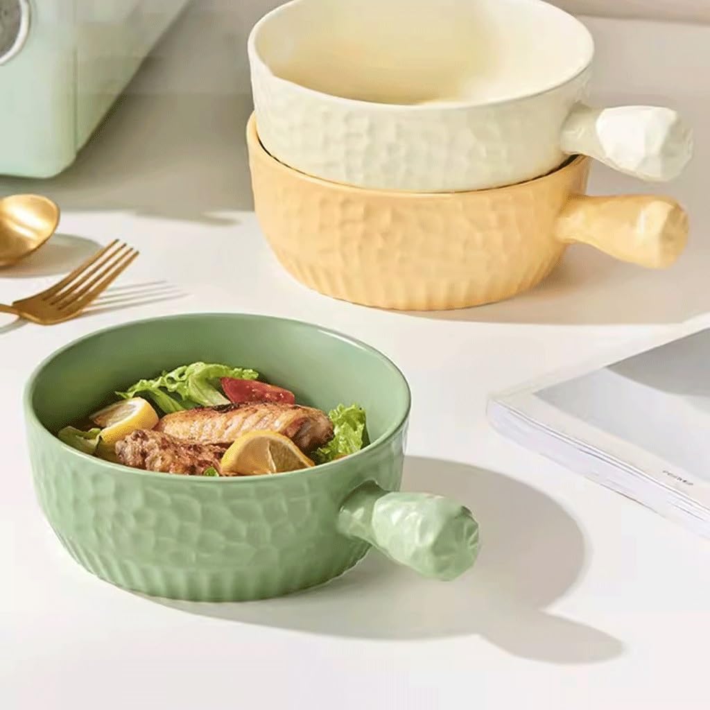 キッチン用品 サラダボウル ラーメン セラミック ハンドル付き