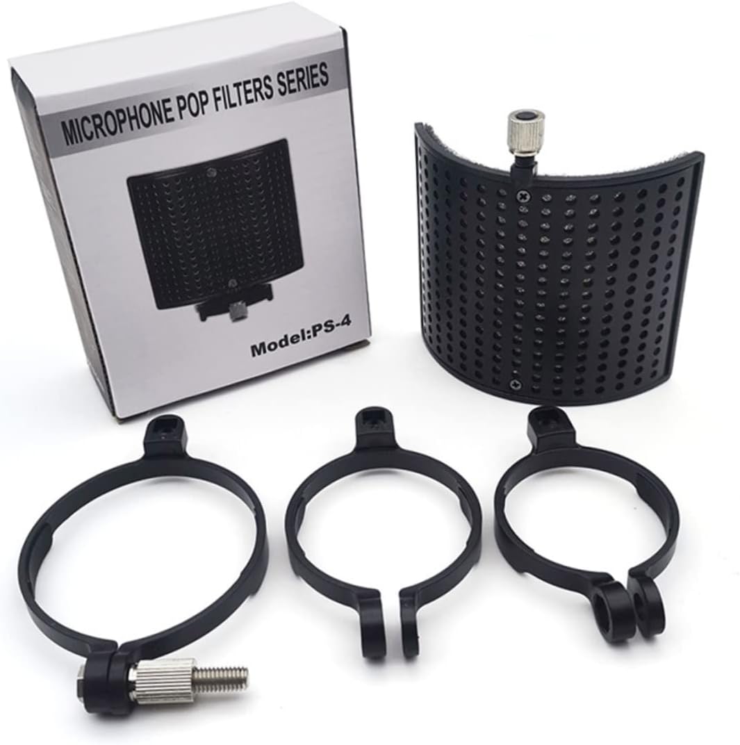 SUPVOX 3sets U-shaped Microphone Windscreen Pop Filter for Desktop Floor Stands