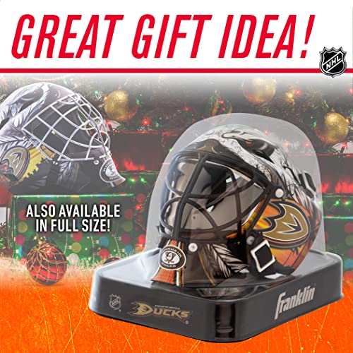 Foto von Franklin Sports Eishockey-Sammelartikel Torwart-Helm Mini, Design: Logo Einer NHL-Mannschaft, Unisex, 7784F15, weiß, Einheitsgröße