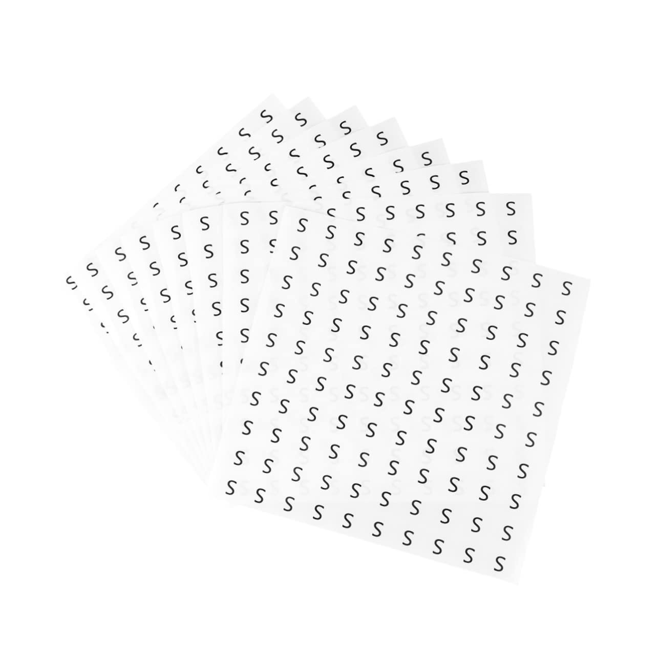 TEHAUX 3000pezzi Etichetta Per Taglia Abbigliamento Adesivi Rotondi Scritta Bianca Su Fondo Nero Xs s Perfetti Per Vestiti Scarpe e Cappelli