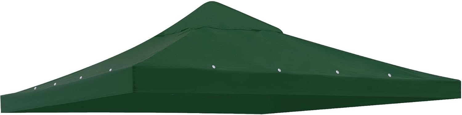 Yescom 10'x10' Gazebo Top Replacement for 1 Tier Outdoor Canopy Cover Patio Garden Yard Dark Green Y0041007