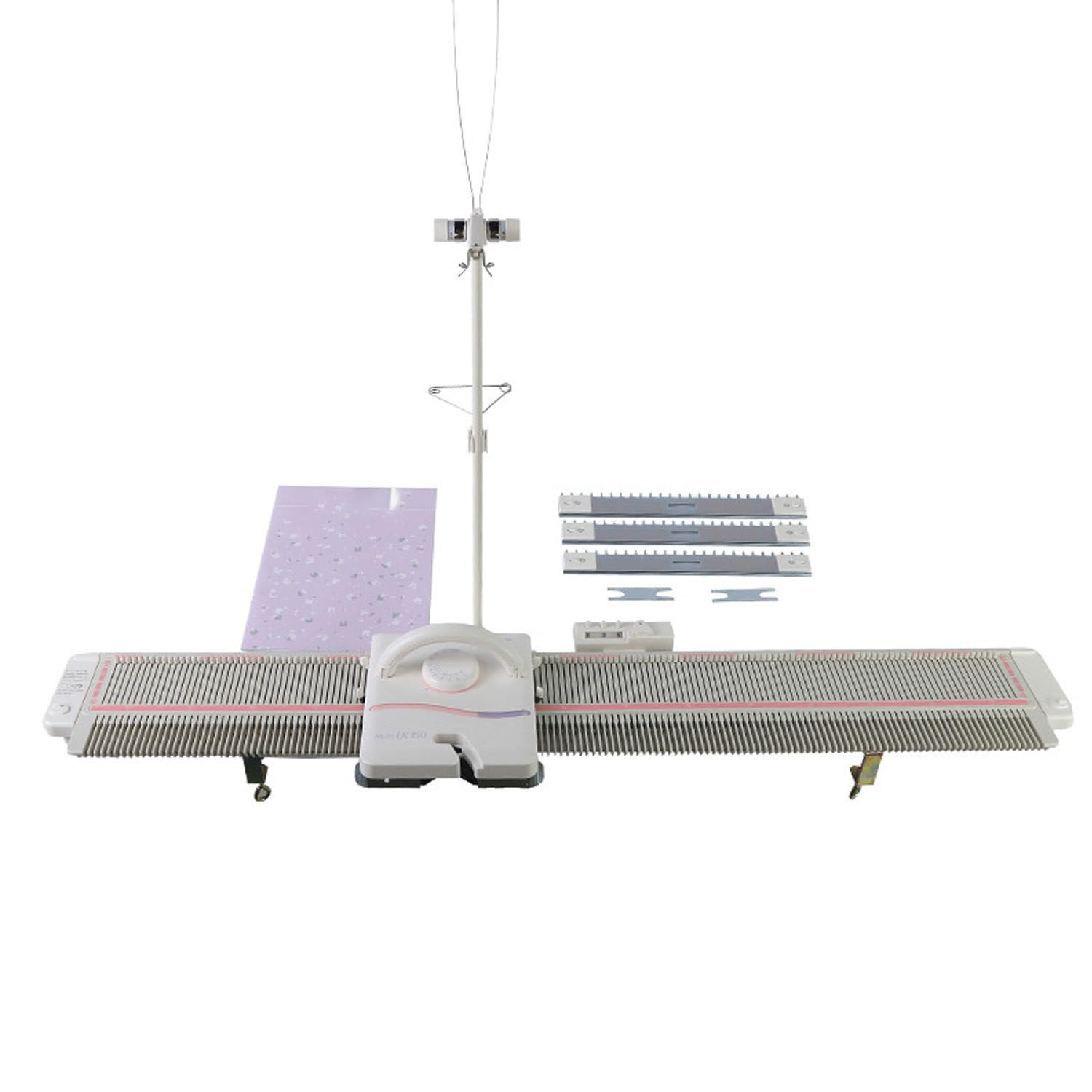 SKIHOT Silver Reed Knitting Machine,Portable Plastic Domestic Knitting Machine,6.5mm Mid Gauge 150 Stitches,Smart Weaving Kit,Crochet Machine Suitable for Adults and Kids Hand Knitting