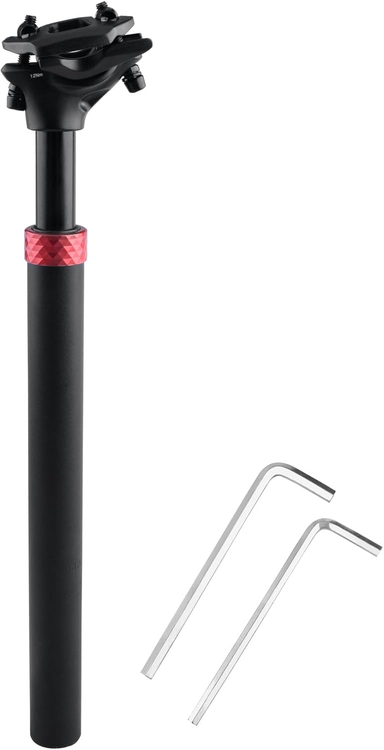 Azarxis Bike Seatpost, 25.4mm 27.2mm 28.6mm 30.4mm 30.8mm 31.6mm x 350mm Bicycle Seat Post Aluminum Alloy Seat Tube MTB BMX Saddle Pole for Mountain Bike Road Bike Fixed Gear