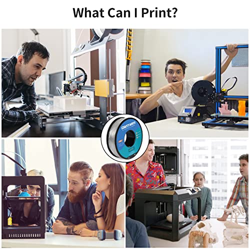 GIANTARM TPU Filament 1.75mm Flexible Soft 3D Printer Consumables Clear,95A 1kg Spool (2.2 lbs.), Dimensional Accuracy +/- 0.05 mm - Thumbnail 6