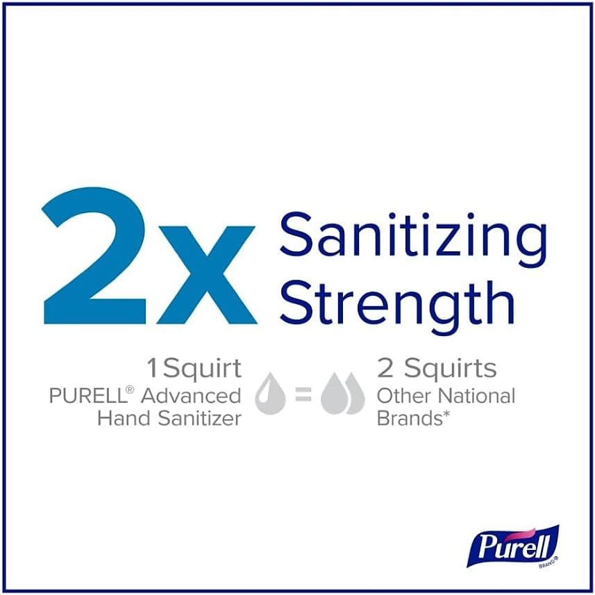 PURELL® Advanced Hand Sanitizer Refreshing Gel, Clean Scent, 1.5 Liter Pump Bottle (Pack of 4)