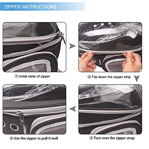 BEIKOTT Mochila de transporte para gatos, mochila para cães, bolha de animais de estimação para gato