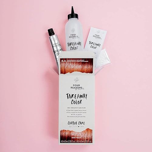 Miniatura 3 de Four Reasons Original Takeaway Color - Espresso - 4.1 marrón oscuro frío - Color de cabello semipermanente - Tinte para el cabello sin amoníaco y