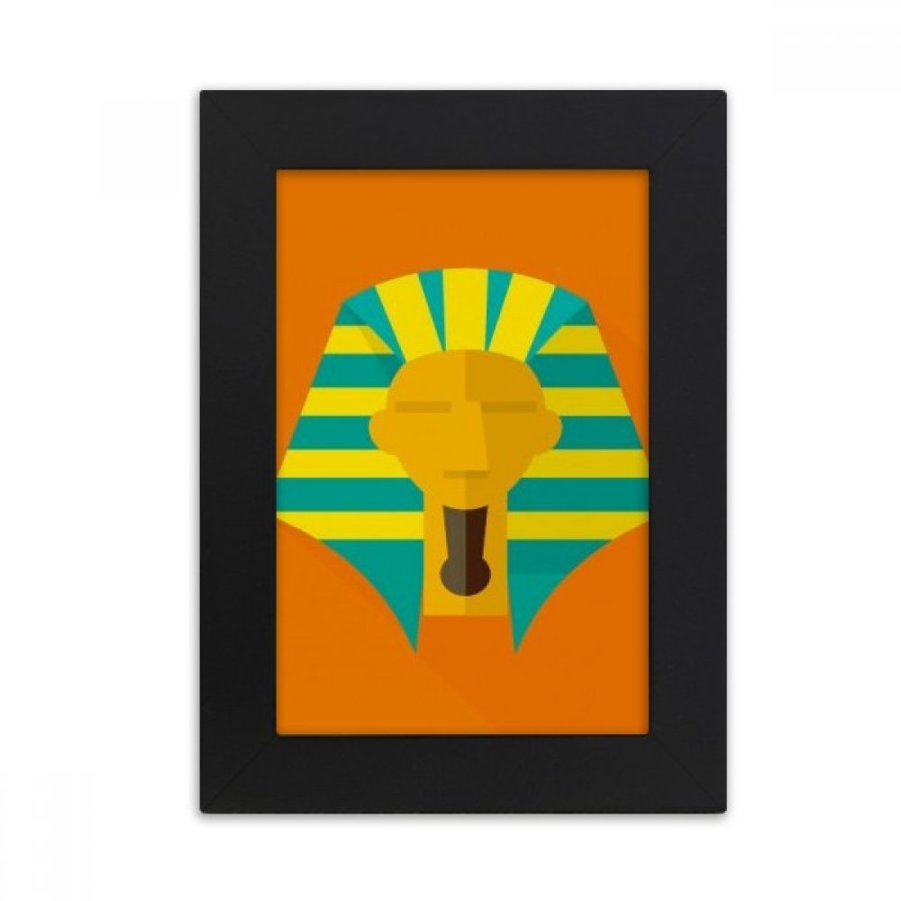 Cadre photo Egypte ancienne noir 5x7 pour bureau et salon